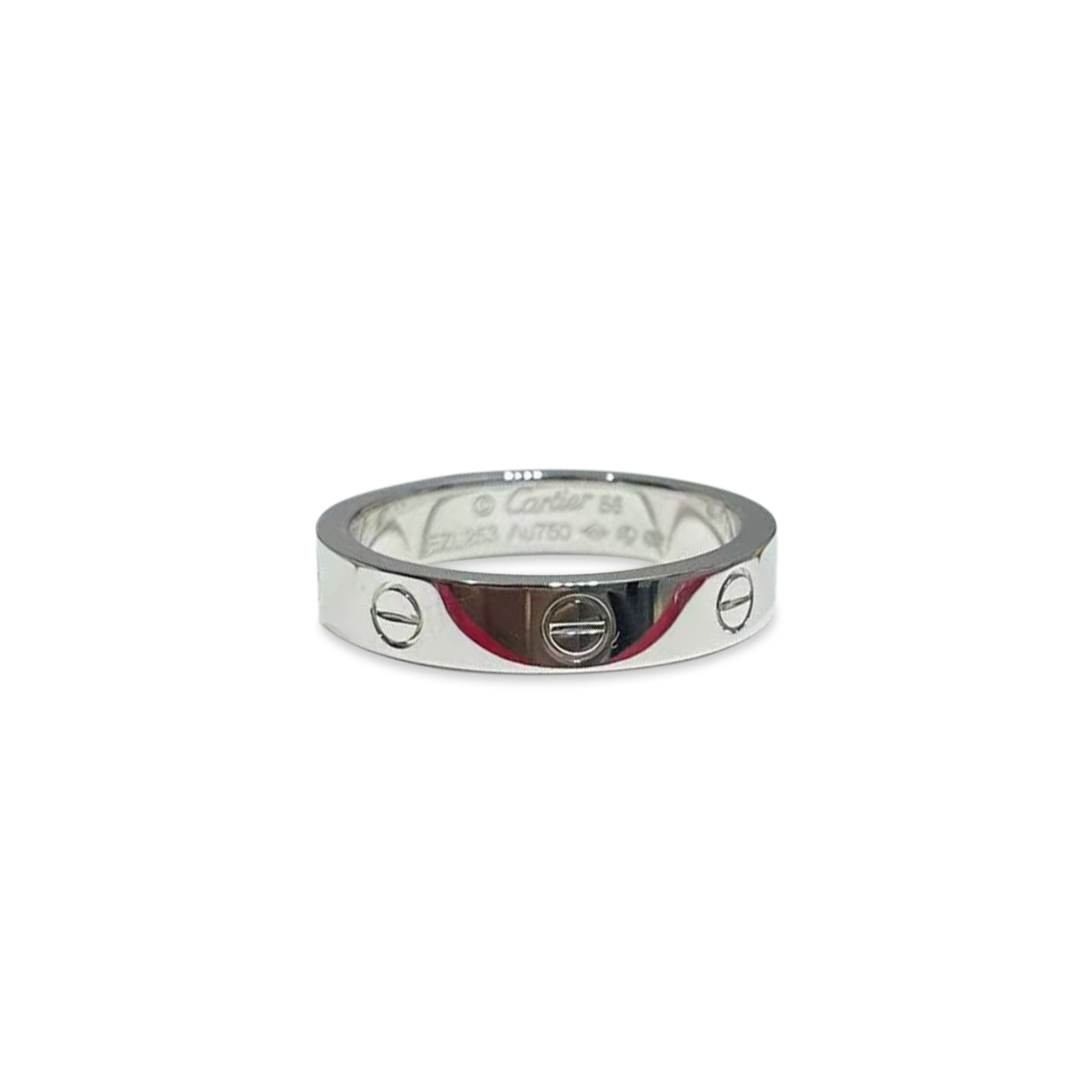 Ca*t*er love ring 4mm silver 350640